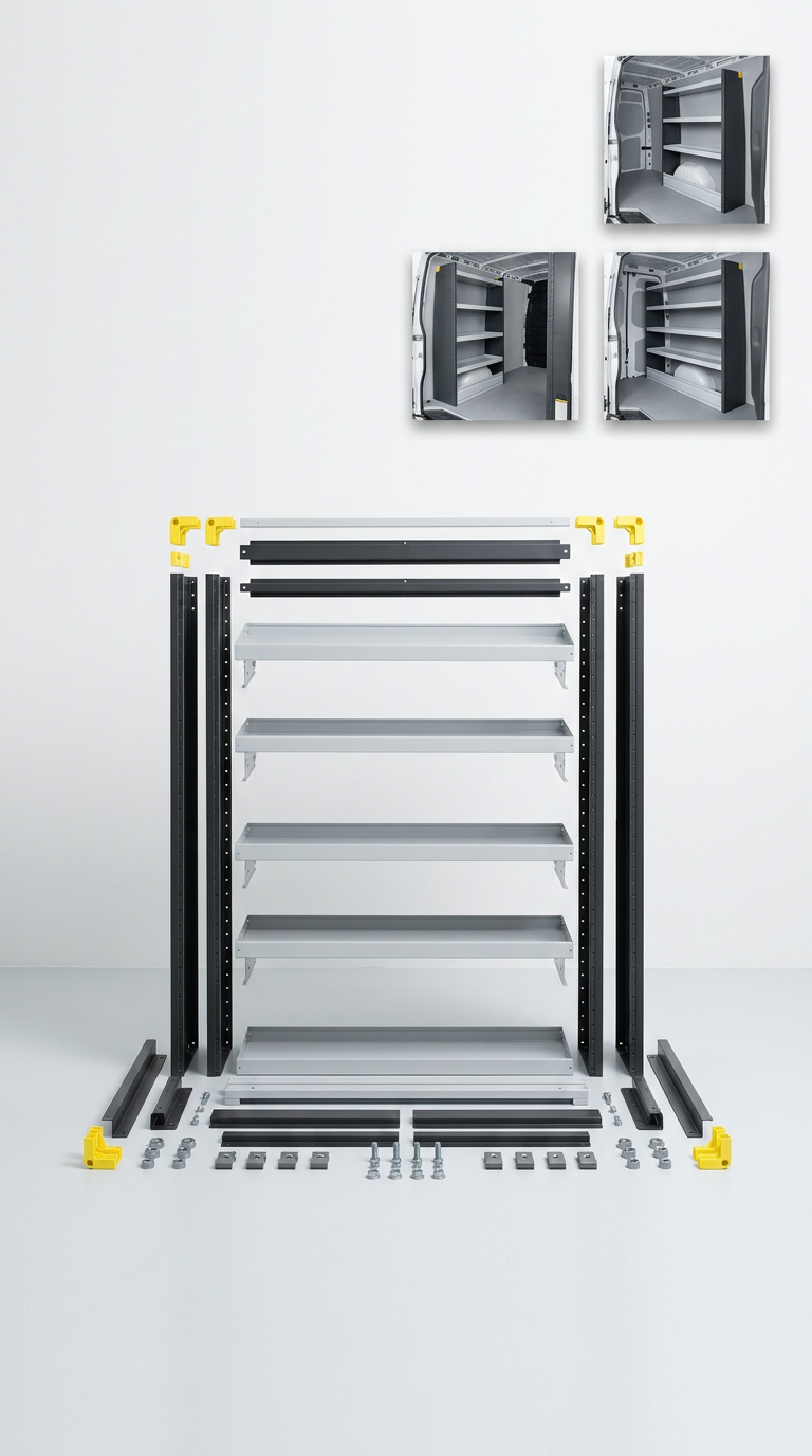 Flat-Pack Shelving Kit – Quick Install